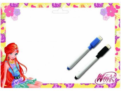 AKIM Tabulka oboustranná stíratelná WinX Club A4 set se 2 popisovači karton