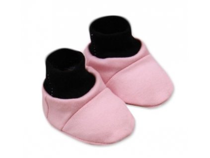 Baby Nellys Botičky/ponožtičky, Little princess bavlna - růžovo/černé