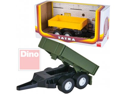 DINO Tatra T148 přívěs valník 24cm vlečka k autu 30cm plastová 2 barvy