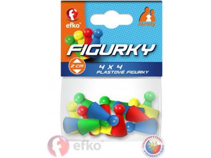 EFKO Figurky barevné FAMILY doplněk ke společenským hrám set 16ks v sáčku