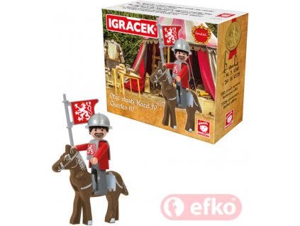 EFKO IGRÁČEK Karel IV figurka speciální edice STAVEBNICE