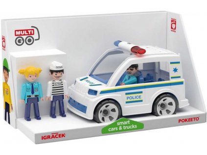 EFKO IGRÁČEK MultiGO Trio Policie set auto + 3 figurky s doplňky