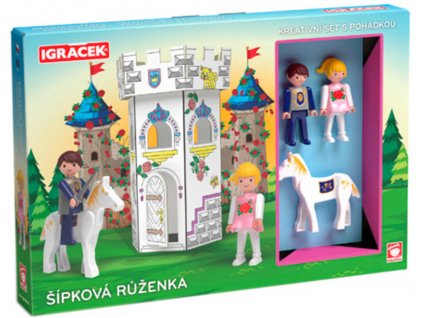 EFKO IGRÁČEK Šípková Růženka kreativní set se 2 figurkami a pohádkou