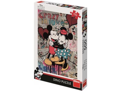 DINO Puzzle 500 dílků Mickey Mouse retro 33x47cm skládačka v krabici