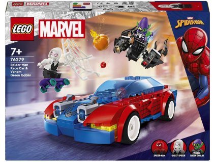 LEGO MARVEL Spidermanovo auto a Venom Zelený goblin 76279 STAVEBNICE