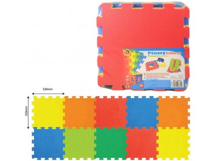 Měkké bloky barevné B 10ks pěnový koberec baby puzzle podložka na zem