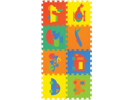 Měkké bloky Dopravní prostředky 8ks pěnový koberec baby vkládací puzzle