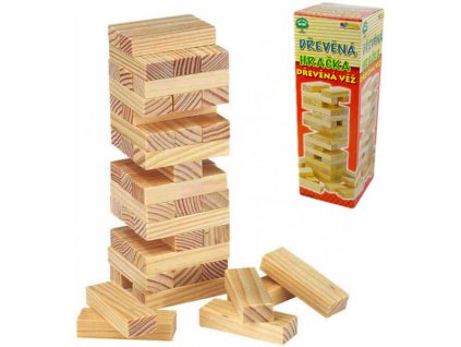 DŘEVO Hra věž velká JENGA * DŘEVĚNÉ HRAČKY *