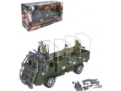 Auto vojenské plastové 31cm herní set se 3 figurkami a doplňky