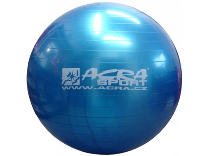 ACRA Míč gymnastický modrý 85cm fitness balon rehabilitační do 150kg
