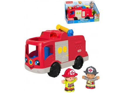 FISHER PRICE Baby Little People Hasičský vůz auto na baterie Světlo Zvuk