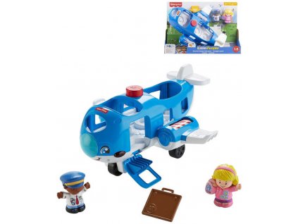 FISHER PRICE Baby Little People Letadlo na baterie Světlo Zvuk