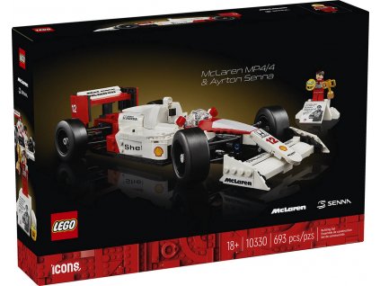 LEGO ICONS Auto McLaren MP4/4 + Ayrton Senna 10330 STAVEBNICE