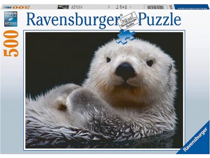 RAVENSBURGER Puzzle Roztomilá malá vydra 500 dílků 49x36cm skládačka
