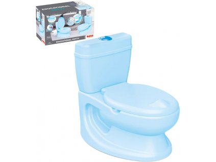 DOLU Toaleta baby WC modré pro děti s vyjímatelným nočníkem na baterie Zvuk