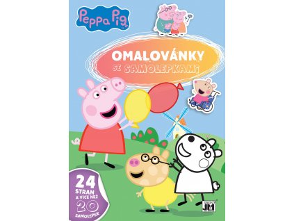 JIRI MODELS Omalovánky A4 se samolepkami prasátko Peppa Pig