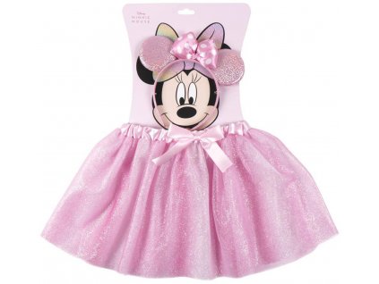 Sukně dětská tutu s doplňky Disney Minnie Mouse set s čelenkou