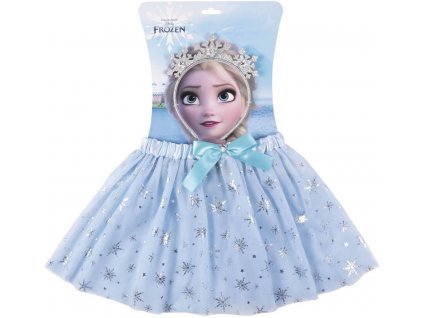 Sukně dětská tutu s doplňky Frozen (Ledové Království) set s čelenkou