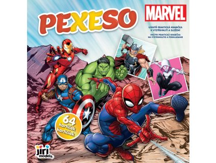 JIRI MODELS Pexeso v sešitu Marvel s krabičkou a omalovánkou