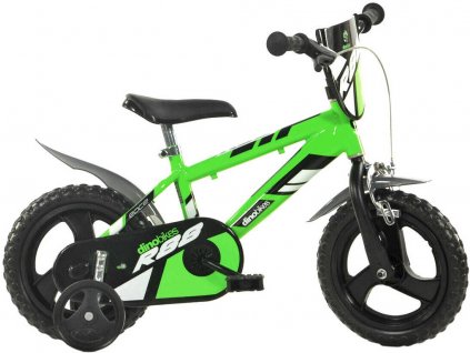 ACRA Dětské baby kolo Dino Bikes 2017 zelené chlapecké 12" balanční kolečka