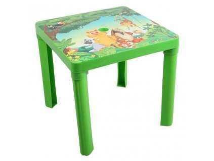 Dětský zahradní nábytek - Plastový stůl zelený