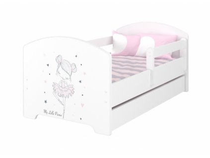 BabyBoo Dětská postel 140 x 70cm -  Baletka