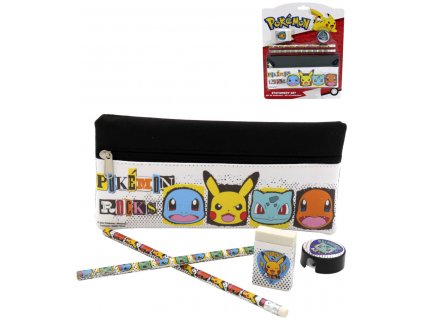 Školní dětské potřeby Pokémon malý set 4ks v pouzdře