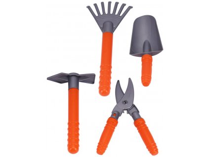 Nářadí zahradní 19-24cm dětské pracovní nástroje set 4ks plast