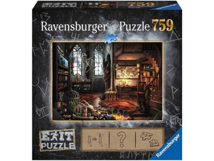 RAVENSBURGER Hra puzzle únikové Dračí laboratoř 759 dílků 70x50cm skládačka 2v1