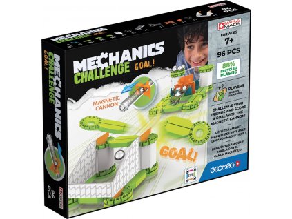 GEOMAG MECHANICS Challenge Goal! 96 dílků magnetická STAVEBNICE