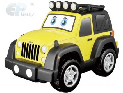 EP Line Baby autíčko Jeep s očima na baterie Světlo Zvuk plast