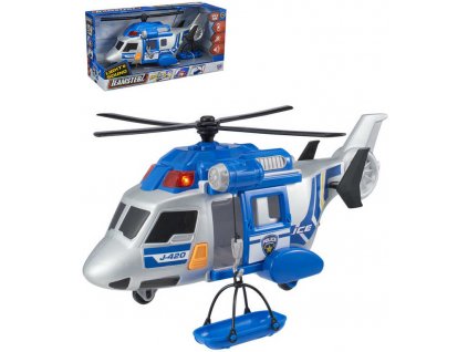 Teamsterz helikoptéra Policie záchranářská s nosítky na baterie Světlo Zvuk