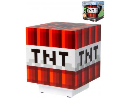 Světlo Minecraft TNT dekorativní lampa na baterie Světlo Zvuk