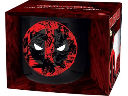 Hrnek Marvel Deadpool 410ml keramický černý dárkový box