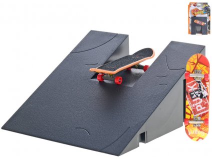 Skateboard prstový fingerboard plastový herní set s rampou