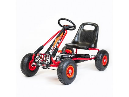 Dětská šlapací motokára Go-kart Baby Mix Razor červená