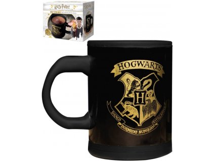 Hrnek kouzelný míchací Harry Potter 315 ml černý Hogwarts v krabici