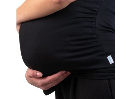Těhotenské tričko New Baby černá