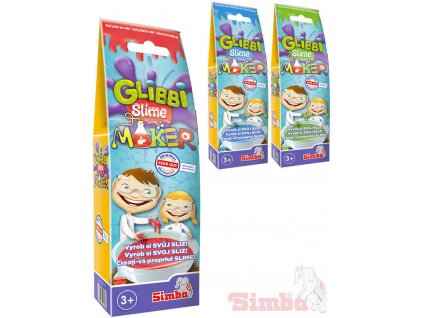 SIMBA Glibbi Slime Maker prášek 50g na výrobu slizu do vany 3 barvy v sáčku