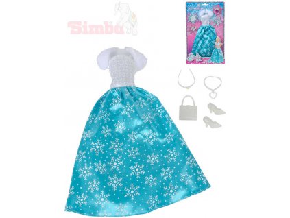SIMBA Šaty pro panenku Steffi Love Ice Princess set s doplňky