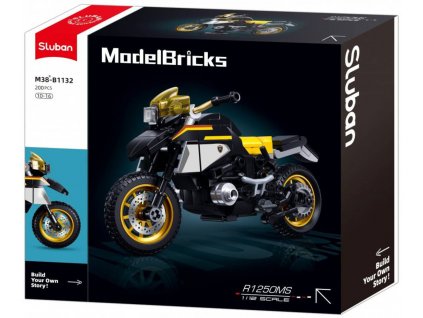 SLUBAN Model Bricks Motorka R1250GS 200 dílků STAVEBNICE