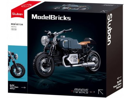 SLUBAN Model Bricks Motorka Latte 191 dílků STAVEBNICE