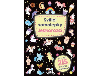 JIRI MODELS Samolepky svítící Jednorožci 215ks svítí ve tmě