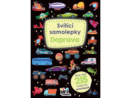 JIRI MODELS Samolepky svítící Doprava 215ks svítí ve tmě