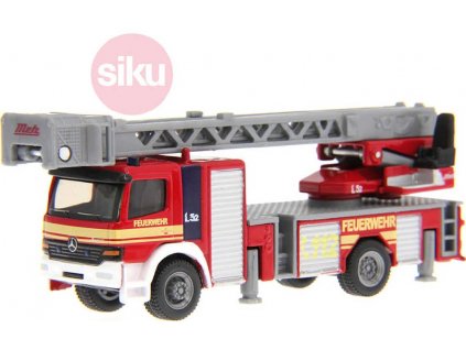 SIKU Auto hasiči s otočným vysouvacím žebříkem model 1:87 kov