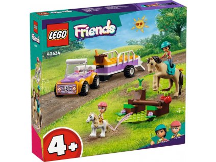 LEGO FRIENDS Přívěs s koněm a poníkem 42634 STAVEBNICE