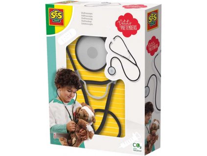 SES CREATIVE Dětský stetoskop malý doktor v krabici