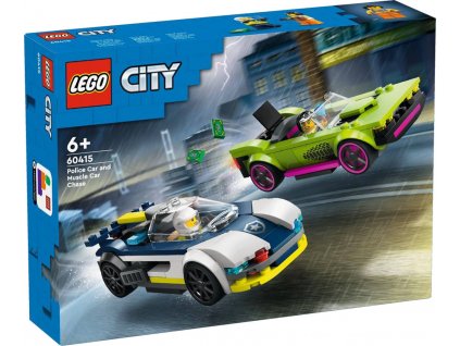 LEGO CITY Honička policejního auta a sporťáku 60415 STAVEBNICE