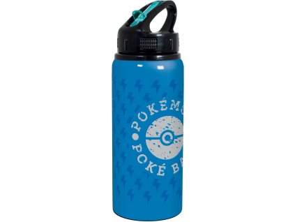 Láhev na pití hliníková sportovní Pokémon Pokébal 710ml modrá