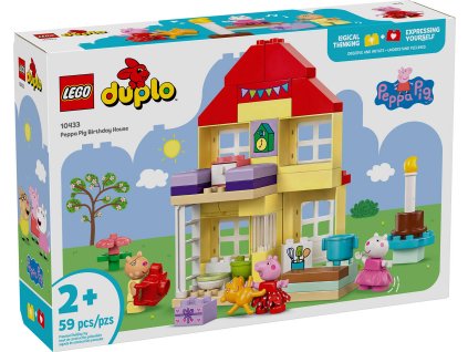 LEGO DUPLO Prasátko Peppa Pig a narozeninový dům 10433 STAVEBNICE